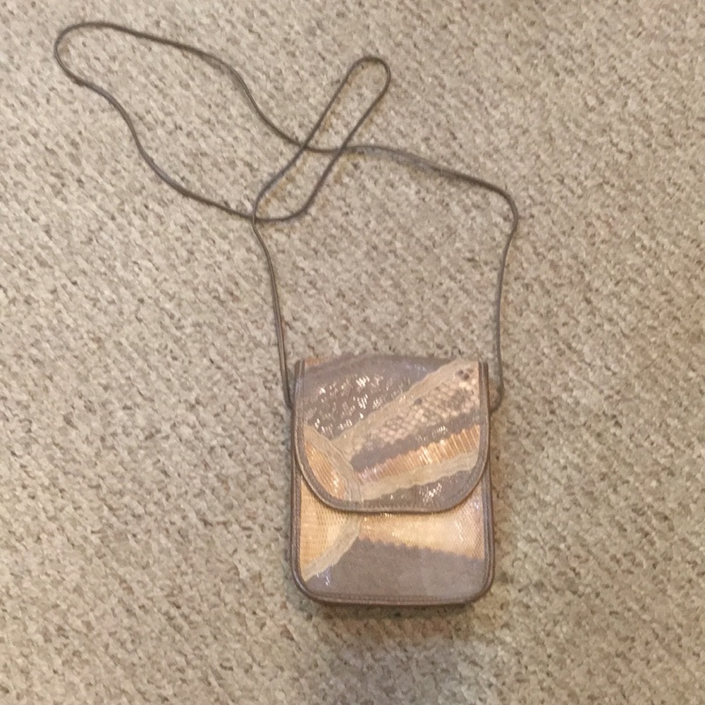 Carlos Falchi leather/skin handbag